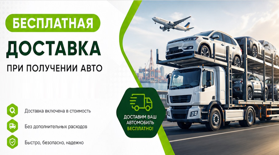 Акция! Бесплатная доставка по Гудермесе при получении авто